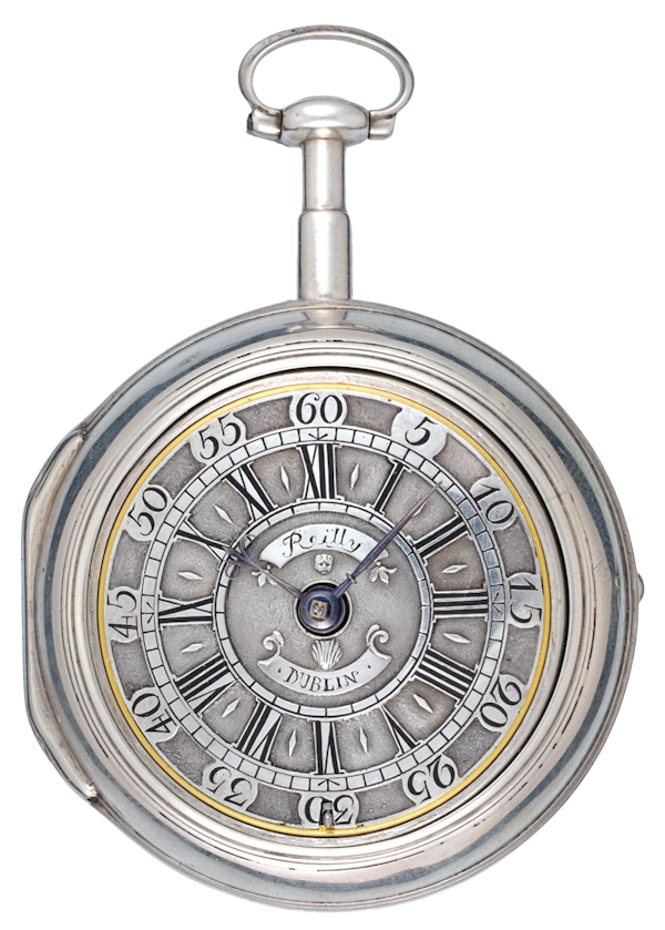 SILVER CHAMPLEVE DIAL IRISH VERGE - image 1