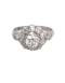 A Pretty 'Old Mine cut' Diamond Cluster Ring Ca.1930 - image 1