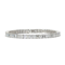 Modern Emerald Cut Diamond And Platinum Tennis Bracelet, 16.56ct - image 1
