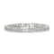 Modern Diamond And Platinum Two Row Bracelet, 8.59ct - image 1