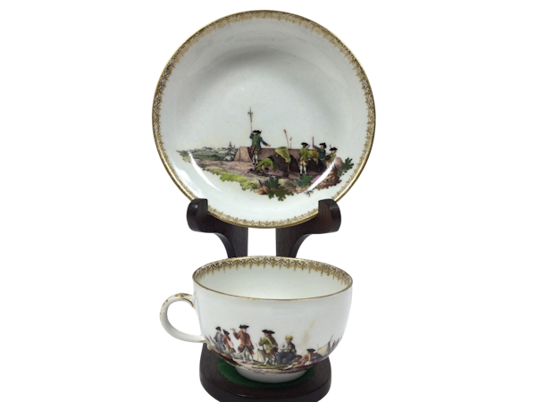 18th century Meissen cup and saucer - image 1