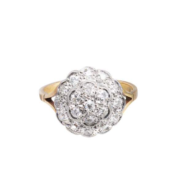 A Diamond Cluster Ring - image 1