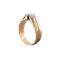 A Rose Cut Diamond Gold Stirrup Ring - image 3