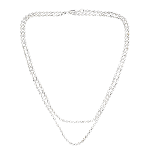 A Silver Ball Necklace - image 1