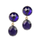 A Pair of Vauxhall Glass Earrings - image 1
