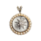 Antique diamond star, rock crystal and natural pearl pendant SKU: 5791  DBGEMS - image 1