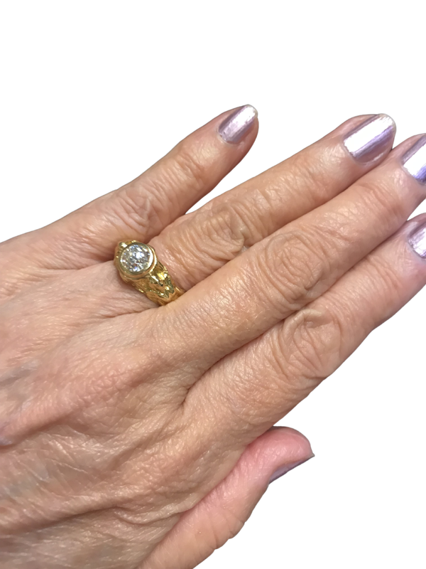 Art Nouveau Diamond Ring 1920s - image 1
