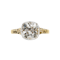 New Georgian Style Old Cut Diamond Gold and Platinum Solitaire Ring, 2.72ct - image 1