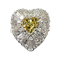 Yellow diamond and baguette diamond dress ring SKU: 5901 DBGEMS - image 1