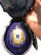 Russian Sapphire on Gold Locket Pendant 1880 - image 1
