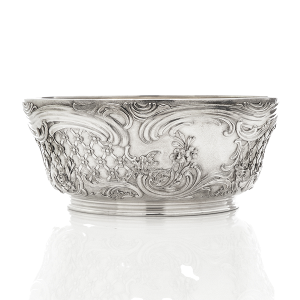 Russian Imperial Faberge silver presentation bowl, St. Petersburg, Julius Rappoport 1894. - image 1