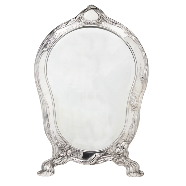 Russian silver Art Nouveau table mirror, Mikhail Ovchinnikov, c.1900 - image 1