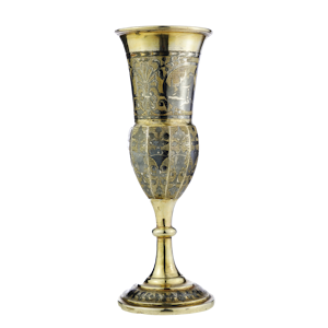 Russian silver gild and niello flute, Moscow 1837.