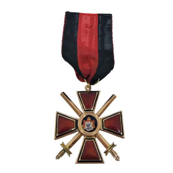 The order of St. Vladimir with Swords in gold - image 1