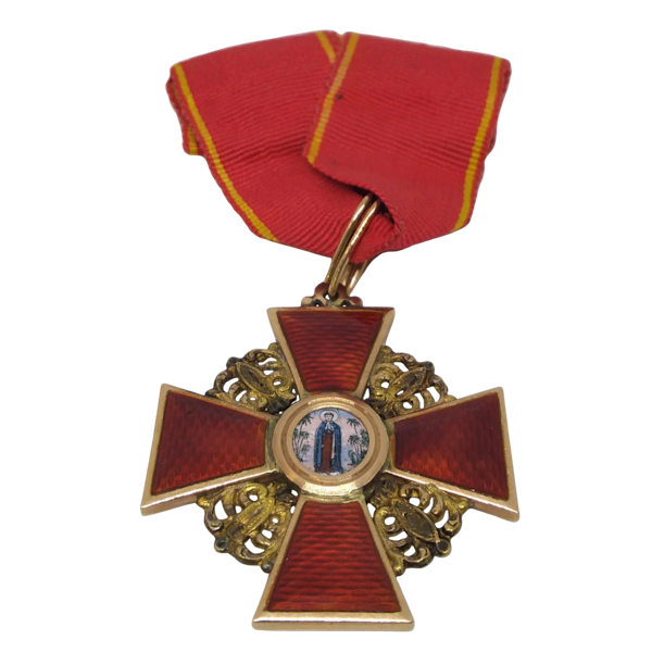 Imperial Russian order of St Anne, 3d class, civilian division. - image 1