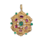 Georgian Ruby, Emerald, Diamond And Gold Cannetille Brooch-Cum-Pendant, Circa 1830 - image 1