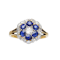 A Sapphire Diamond Cluster Ring - image 1