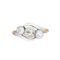 A Deco Three Diamond Ring - image 1