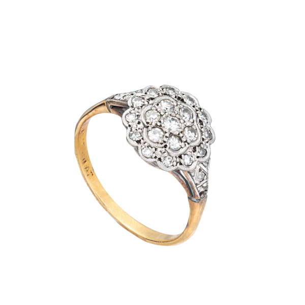An Antique Diamond Cluster Ring - image 1