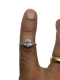 1.34ct antique platinum diamond ring - image 1