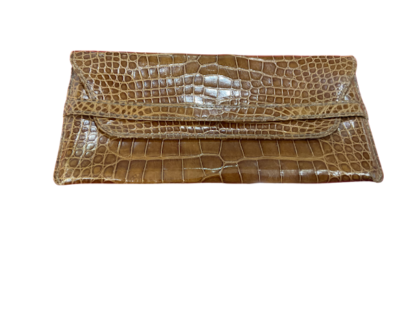 A rare honey blond crocodile spectacle case - image 1