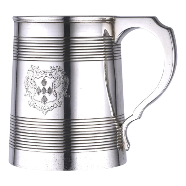 Sterling Silver - Henry Holland 1 Pint Mug / Tankard - 1867 - image 1