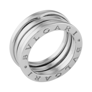 Bvlgari - B.zero1 three-band ring in 18 kt white gold.