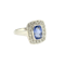 Sapphire and Diamond Tablet Ring S1.80Cts D0.75Cts - image 1