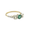 Emerald And Diamond Three Stone Em0.55Cts D0.70Cts - image 1