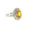 Yellow Sapphire And Diamond Cluster Ring YS2.50Cts D1.25Cts - image 1