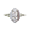 A Deco Diamond Platinum Ring - image 1