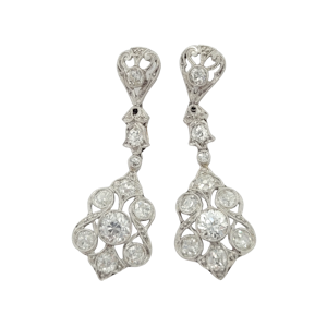 Belle epoque diamond drop earrings SKU: 6021 DBGEMS