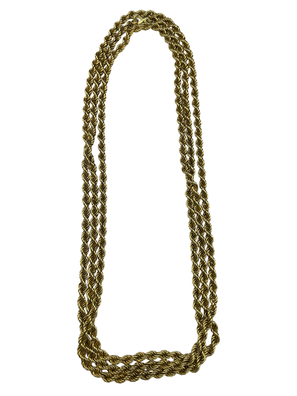 1960,s 18ct long gold chain - image 1