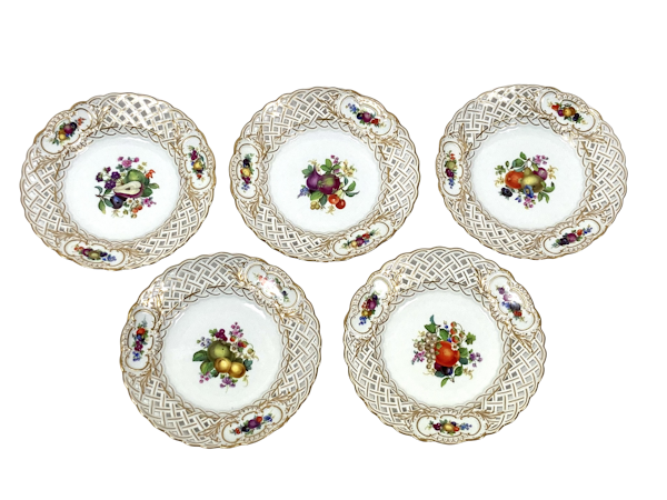 Set of Meissen fruit plates - image 1