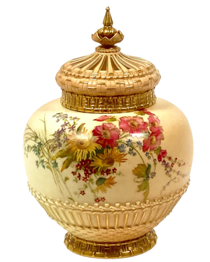 Royal Worcester vase and cover