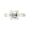 Asscher cut diamond engagement ring SKU: 6051 DBGEMS - image 1