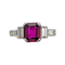 Art deco Ruby and diamond ring SKU: 6055 DBGEMS - image 1