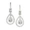 Modern Diamond And 18ct White Gold Cluster Drop Earrings, 5.48 Carats - image 1
