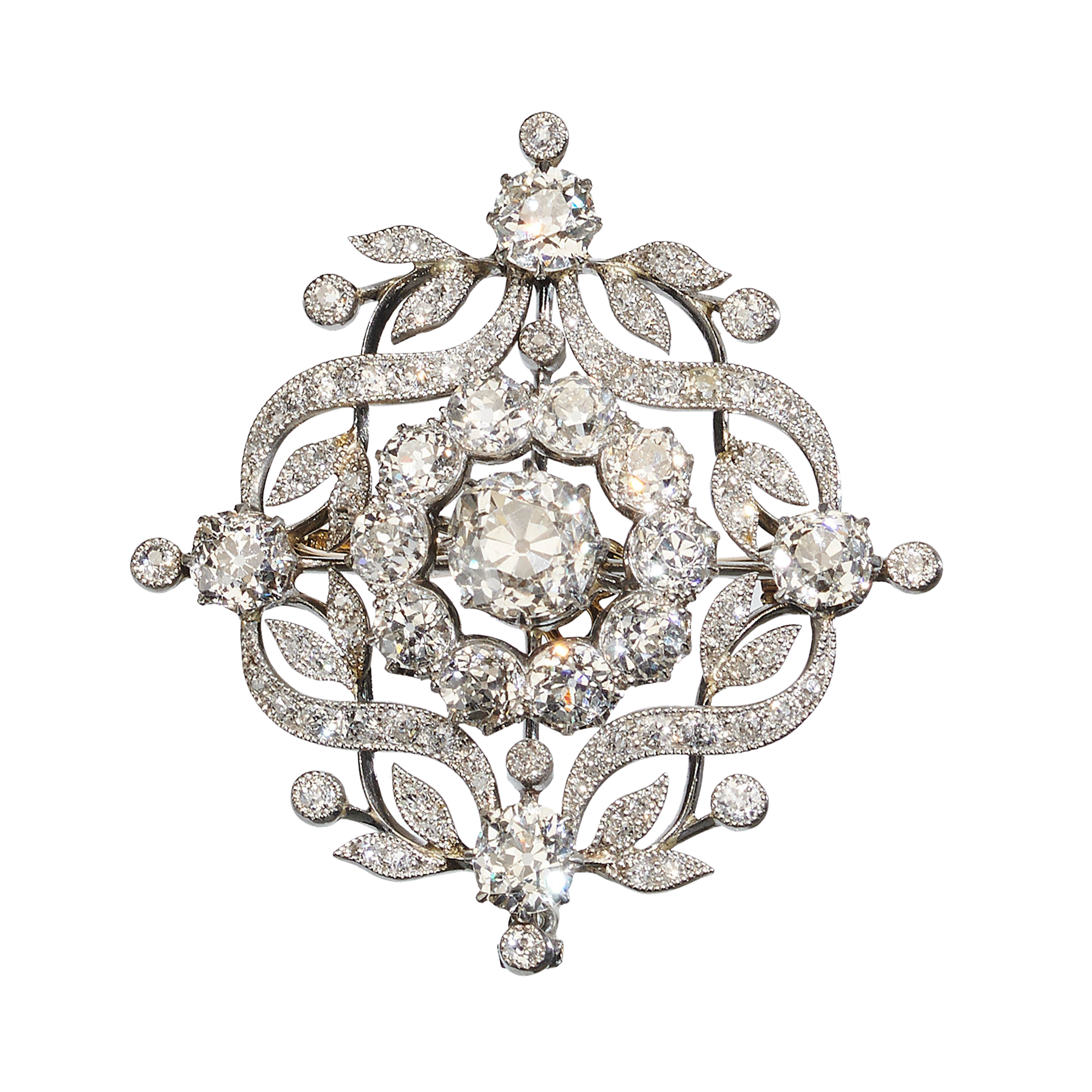 Platinum brooch on sale