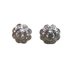 Diamond Daisy earrings