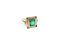 Colombian emerald and diamond yellow gold ring - image 1