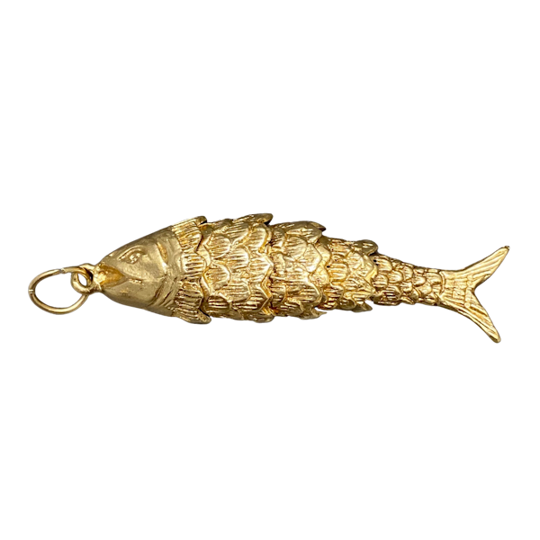 Fish Charm in 9ct Gold dated London 1973, Lilly's Attic since 2001 - image 1