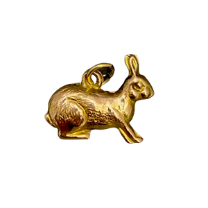 Charm Rabbit in 9ct Gold date circa 1960, Lilly's Attic since 2001