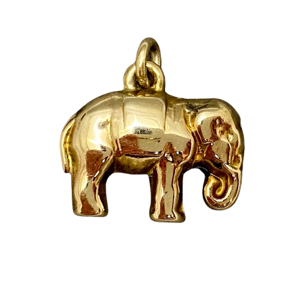 Charm Elephant in 9ct Gold date circa 1960, Lilly's Attic 2001 - image 1