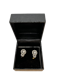 Modern diamond 18ct white gold earrings at Deco&Vintage Ltd - image 1