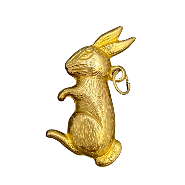 Charm (rabbit) in 9ct Gold date circa 1960, Lilly's Attic since 2001 - image 1