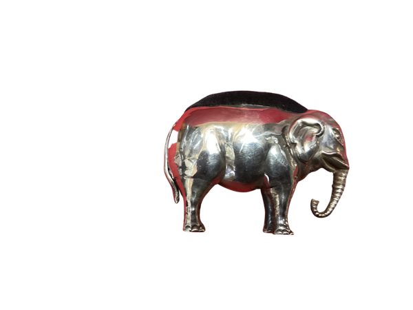 Antique Silver Elephant Pin Cushion - image 1