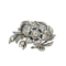 En tremblant diamond flower brooch - image 1