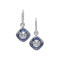 Sapphire, Diamond And Platinum Drop Earrings, 2.70ct - image 1