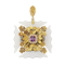 Georgian Chalcedony, Amethyst, Natural Pearl Silver Gilt and Gold Cross Pattée Pendant, 1790 To 1820 - image 1